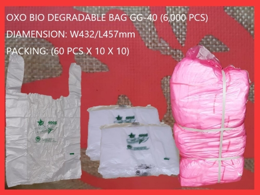 GG-40 OXO BIO DEGRADABLE BAG (+-6,000 PCS)