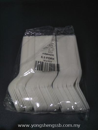 FORK 6.5 (WHITE) (50PCS/40PKT/CTN)