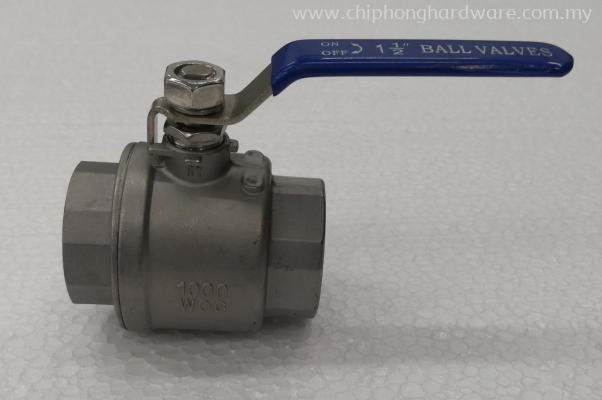 Stainless Steel Ball Valve 2-Pcs Body Full Bore