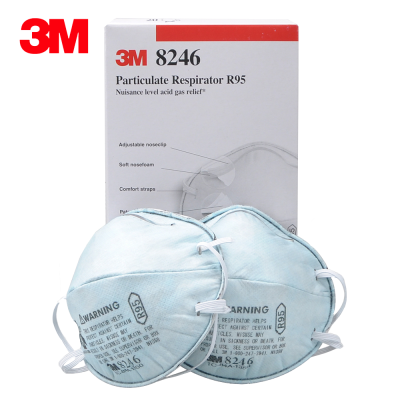 3M 8246 R95 Particulate Respirator  with Nuisance Level Acid Gas Relief 