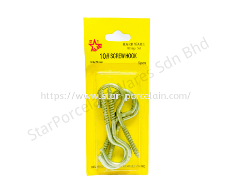 5PCS 10# SCREW HOOK