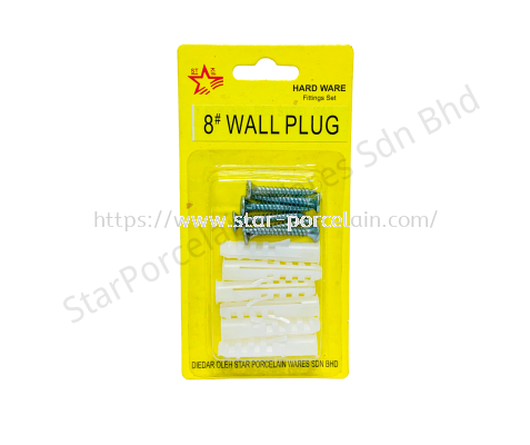 6PCS 1.2" 8# WALL PLUG