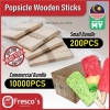 Popsicle ice cream stick wooden Small Bundle 200pcs Ice Blended Machine / Ice Cream Maker