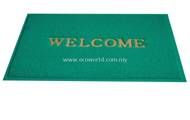 Standard Coil Mat With Welcome-Green