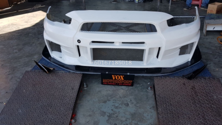 mitsubishi lancer ex front bumper varis v3 style for lancer ex replace upgrade performance look frp material brand new set