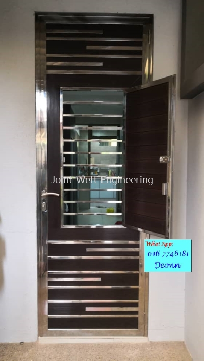 Steel With Aluminium Safety Door