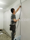 partition gypsum board vinyl  partition gypsum board vinyl + sliding door