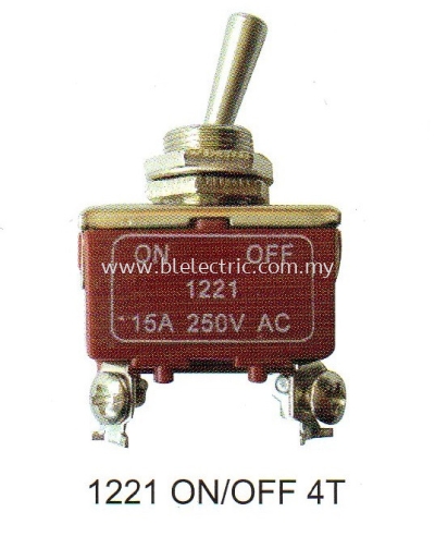 Plasma Toggle Switch 1221 On/Off 4T