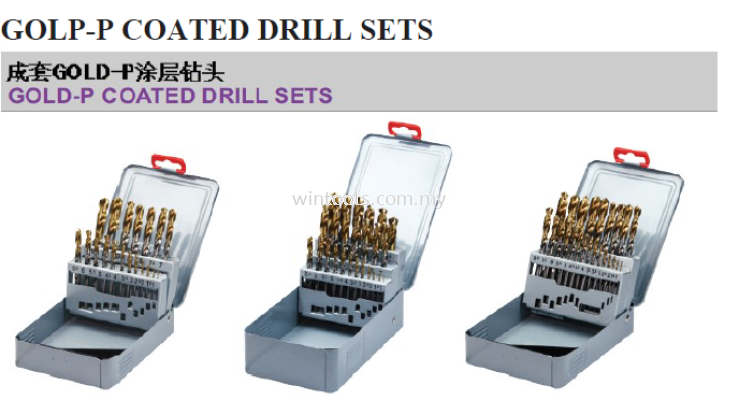 SETS DIA1-10MM (0.5MM STEP) - 19PC, DIA1-13MM (0.5MM STEP) - 25PCS, DIA1-10MM (0.5 STEP) - 19PCS, DIA1-13MM (0.5 STEP) - 25PCS, DIA1-6MM (0.1 STEP) - 51PCS & DIA6-10MM (0.1 STEP) - 41PCS 