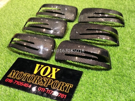 mercedes benz w117 side mirror cover carbon fiber material new set