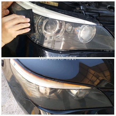 Headlamps PPF Remove , Restoration , PPF Re Installation Puchong Selangor  Malaysia  
