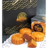 Kuih Bulan Mooncake Premium Lotus Durian Pandan Tiramisu Sesame Custard Mung Bean Halal 170g Saiz Besar Hari Raya Gift Set