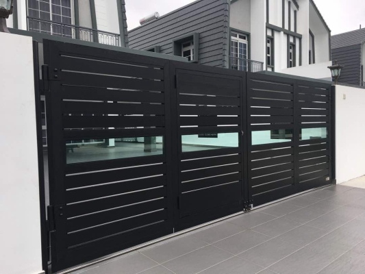 Pintu Pagar Aluminium Seri Kembangan