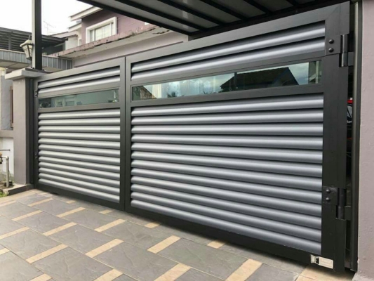 Pintu Pagar Aluminium Seri Kembangan