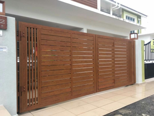 Pintu Pagar Aluminium Seri Kembangan