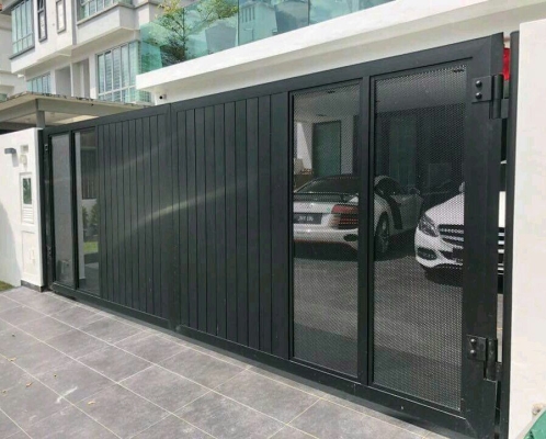 Pintu Pagar Aluminium Seri Kembangan