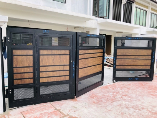 Pintu Pagar Aluminium Seri Kembangan