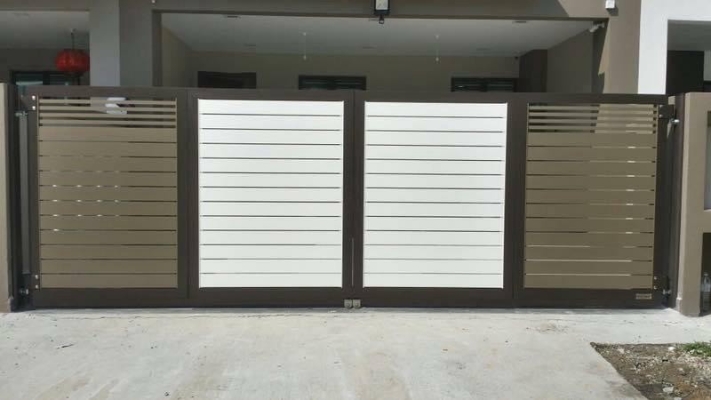 Pintu Pagar Aluminium Seri Kembangan