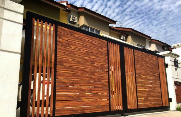 Pintu Pagar Aluminium Seri Kembangan