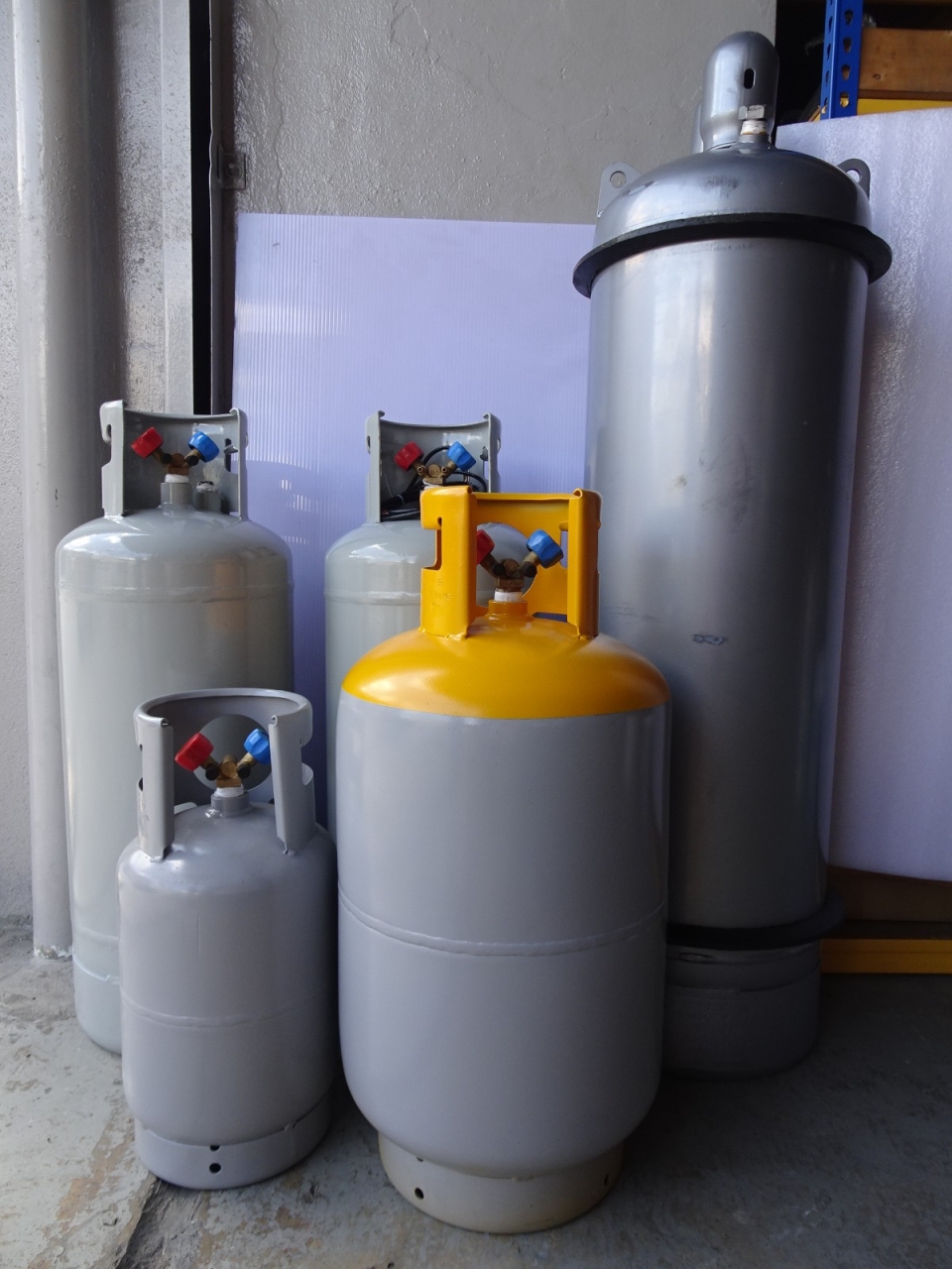 CHUNMU REFRIGERANT RECOVERY CYLINDER WITH & W/O 80% FLOAT (R134A/R22/R410A)