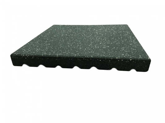 Recycled Rubber Fitness Square Tiles