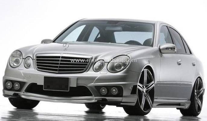 MERCEDES BENZ W211 BLACK BISON STYLE FRONT BUMPER