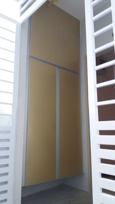 Rak Kasut Aluminium/ Built-in Kabinet Kasut