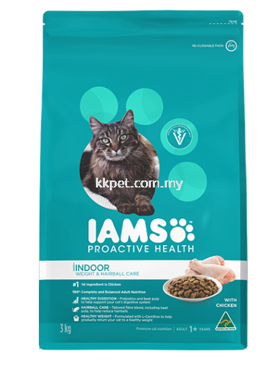 Iams Adult Indoor Weight Control & Hairball Care