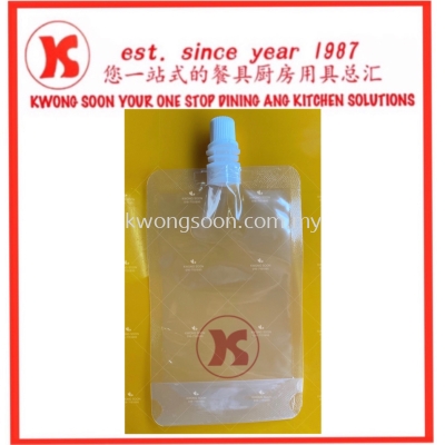 WATER BAG JUICE TEA SOYA PLASTIC BAG WITH LID