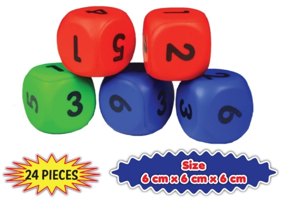 Large Rubber Dice Set