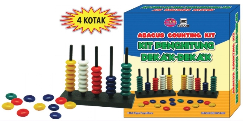 Abacus Counting Kit (Kit Penghitung Deka-dekak)