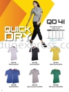 Oren QD41 Baju Mock neck collar Microfibre QuickDri Unisex Oren Baju Kolar T Polo BAJU OREN SPORT - READY MADE