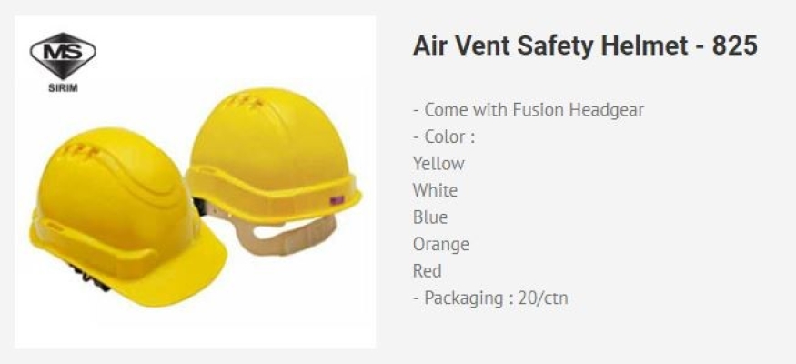 BK 825 Air Vent Helmet 