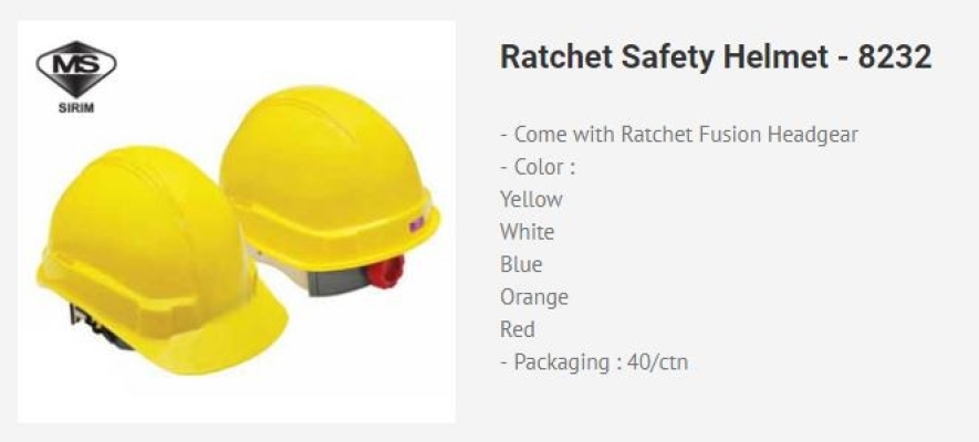 BK 8232 Ratchet Helmet