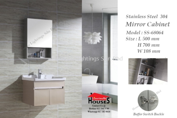 DINGS SS68064 MIRROR CABINET