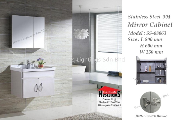 DINGS SS68063 MIRROR CABINET