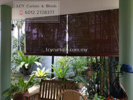 Tropical Outdoor Wooden Blind 