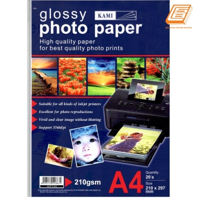 KAMI A4 Glossy Photo Paper 210gsm (20's)