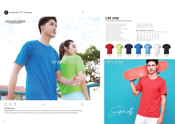 Cross Runner CRR3900 Roundneck T Shirt