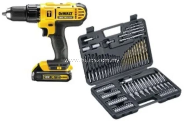 DCD776C2A DeWalt 20V Hammer Drill Driver with 109pcs accessories kit