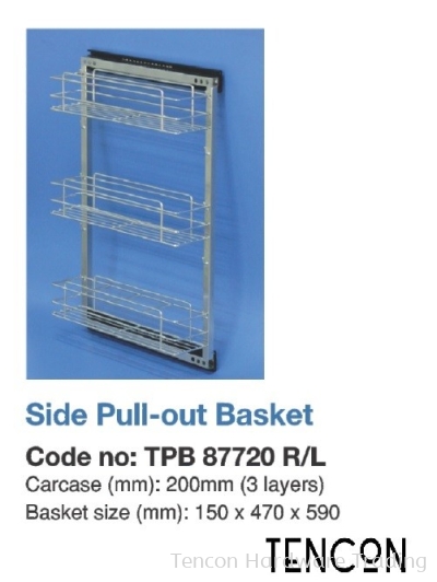 Side Pull-out Basket (200mm TPB87720 R/L)