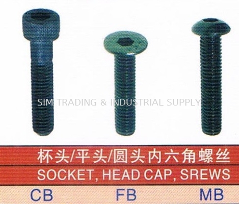 Socket, Head Cap, Srews