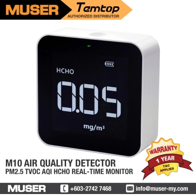 Temtop S1 Thermometer Indoor Hygrometer w/PM2.5 Air Quality Monitor AQI  Detector