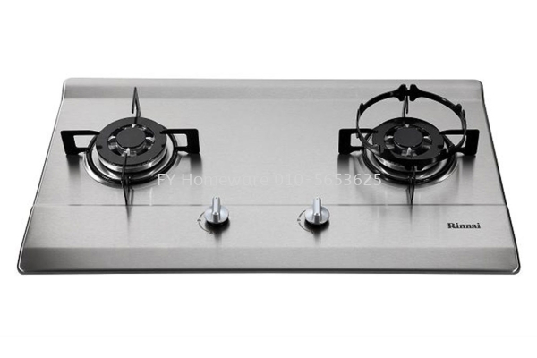 Rinnai RB-712N-S 2-Burner Built-in Gas Hob (Stainless Steel) (3.7kW)