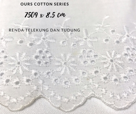 Lace Cotton 7509 x 8.5cm