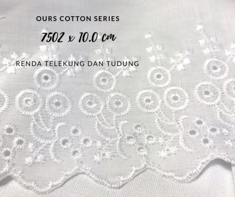 Lace Cotton 7502 x 10cm 