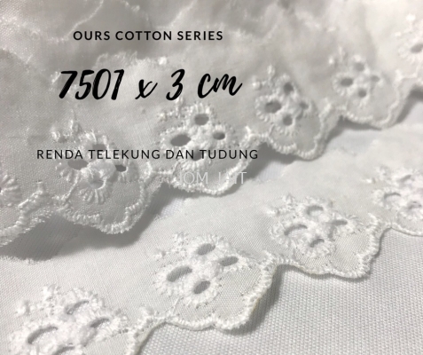 Lace Cotton 7501 x 3cm 