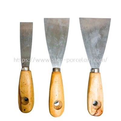 3PCS WOOD HANDLE SCRAPER