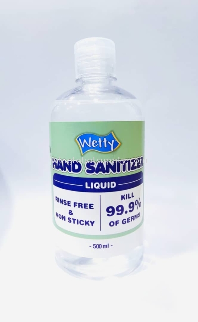 75% Alcohol Wetty Hand Sanitizer Antibacterial 500ml