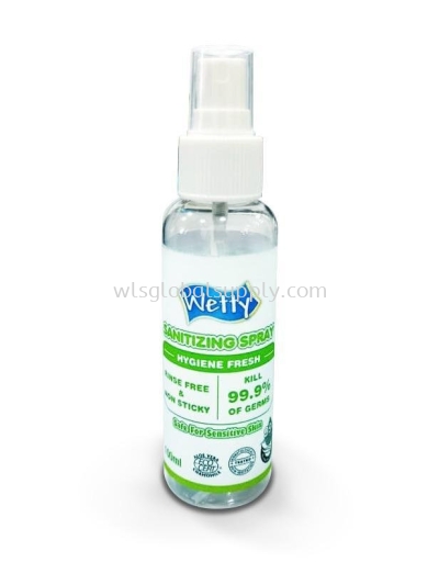 Wetty Sanitizing Spray 100ml (Non Alcohol)